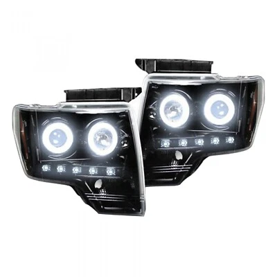 Faros halo proyector CCFL para Ford F-150 y Raptor SVT 2009-2014 Foto 1 de 4