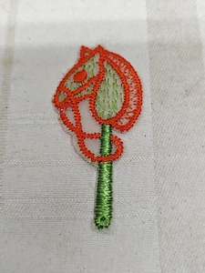 Vintage gestickter Steckenpferd Bügelbild Patch - Bild 1 von 6