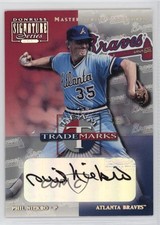 2001 Donruss Signature Series Team Trademarks Master Signatures Phil Niekro Auto