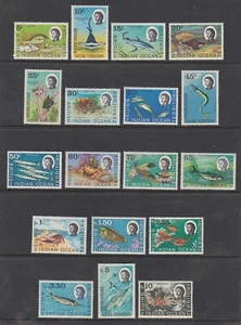 British Indian Ocean 1968 Mint MNH Queen Elizabeth II Marine Life Definitive - Picture 1 of 1