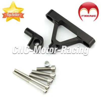 Kits de montaje de soporte de amortiguador de dirección CNC soporte para Kawasaki Ninja ZX10R 2004-2005 Foto 1 de 4