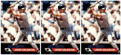 (3) 1993 Stadium Club Toys 'R' Us #10 John Valentin Boston Red Sox Card Lot - Image 1 of 2