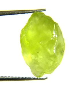 PERIDOT ROUGH FACET GEM GEMSTONE LIME GREEN VIETNAM GENUINE NATURAL 5.90CT NICE - Picture 1 of 6