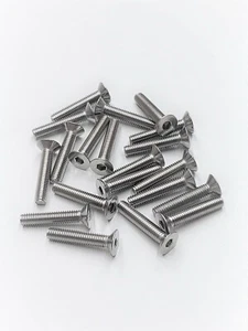 Stainless Steel 3x16mm Flat Head Machine Screws (20) HPI 100557 NEW HEX Vorza - Picture 1 of 1