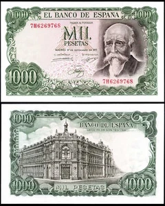 SPAIN 1000 PESETAS (P154) 1971 UNC - Picture 1 of 1