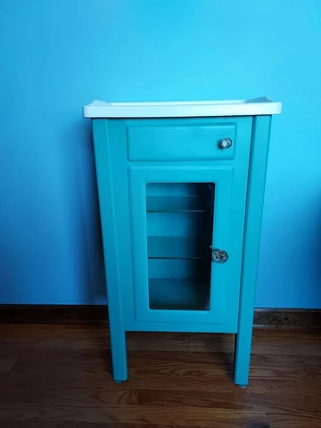 PELTON AND CRANE DENTAL CABINET RESTORED ORIGINAL GLASS & GLASS HARDWARE Cover