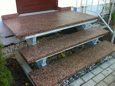 Blockstufe BALMORAL geflammt Trittstufe Treppenstufe Aussentreppe Stein 6cm dick - Bild 1 von 4