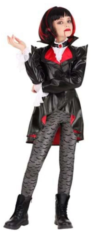 vampire costume Girls M With Wig - Image 1 of 1