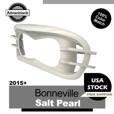 Bisel de faros Bonneville Salt Pearl para Harley Davidson Road Glide 15+ FLTRX Foto 1 de 4