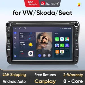 8" Autoradio Android 13 WiFi GPS Navi für 2 DIN VW GOLF 5 6 Passat Touran Tiguan - Bild 1 von 11