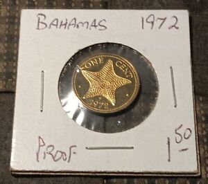 Bahamas 1 Cent 1972 - Starfish - Brilliant Uncirculated