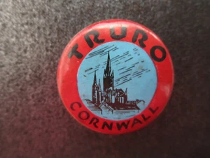 Truro Pin Badge Button (L22B) - Picture 1 of 2