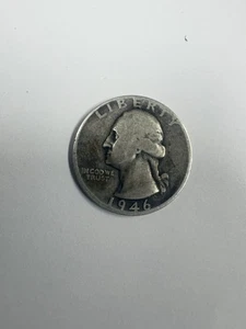 1946 D WASHINGTON QUARTER - Picture 1 of 2