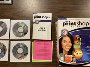 The Print Shop Deluxe v22 – Complete 4-CD Set + Manual + Inserts – Win XP/98 - Picture 1 of 8