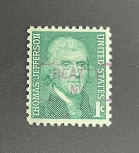 Beatty, Nevada Type 835.5 Precancel - 1 Cent Jefferson - USA #1278 - NV - Bild 1 von 1