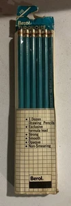 Vintage NOS Berol Turquoise HB pencils #375 12 Count - Picture 1 of 2