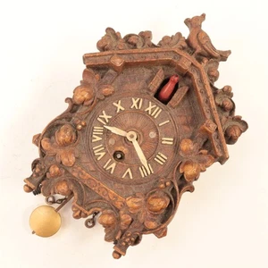 Lux Pendulette Novelty Clock with Red Bobbing Bird - XC404 - Picture 1 of 3