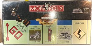 Vintage Monopoly Harley-Davidson Live to Ride Edition 2000 Board Game Hasbro New - Picture 1 of 3