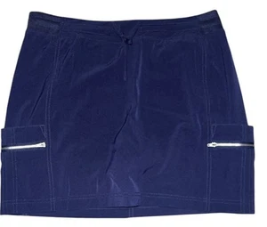 Tangerine Women's Active Stretch Skort Skirt Size XL Blue Zip & Drop Pockets - Picture 1 of 5