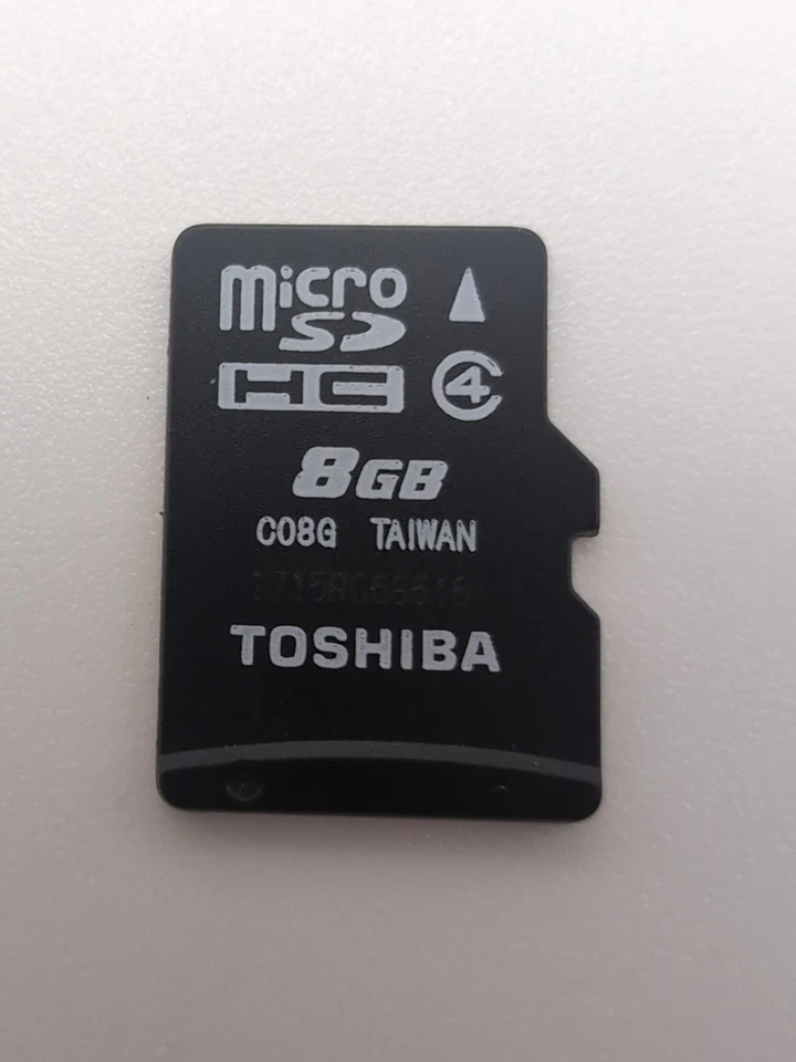 Toshiba 8GB Industrial MicroSDHC card MLC chip, Class 4 - Image 1 of 2