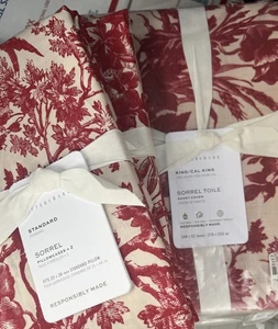 NUEVO Edredón Pottery Barn Sorrel Toile King / Cal King y 2 fundas estándar ¡NUEVO CON ETIQUETAS 🎁! - Imagen 1 de 12