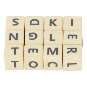 12-Letter Dice Scrabble Travel Game for All Ages with Storage Case - Picture 1 of 16