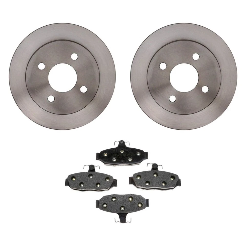 For Ford Mustang 1993 Raybestos R-Line Plain Rear Brake Kit w Ceramic Pads - Imagem 1 de 4