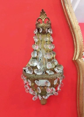 Coppia Di Applique Con Cristalli  - Immagine 1 di 4