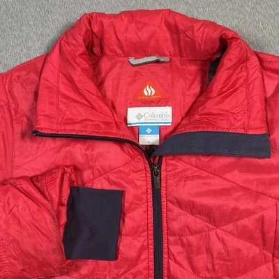 Columbia Jacket Womens Medium Pink Omni-Heat Insulated Puffer Coat Outdoors - Image 1 of 4