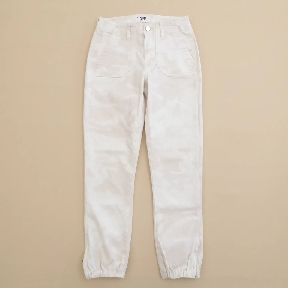 Pantalones de chándal PAIGE Mayslie para mujer talla 23 camuflados utilitarios carga cremallera al tobillo Foto 1 de 4