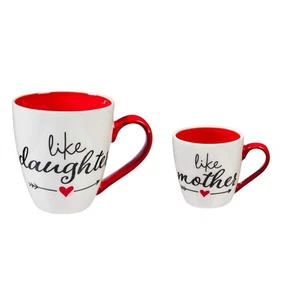 Beautiful Like Mother, Like Daughter Mommy and Me Ceramic Cup Gift Set - 10 x... - Bild 1 von 4