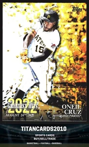 Oneil Cruz 2023 Topps GREATEST HITS HOLO Pittsburgh Pirates #22GH-6 - Picture 1 of 2