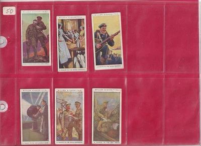 WILLS - BRITAIN'S PART IN THE WAR - 1917 - 6 CARDS - - Image 1 of 2