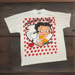 Betty Boop Valentine’s Day Shirt XL Modern Boot Graphic Cartoon Tee AOP - Picture 1 of 8