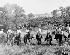 A group of Texas cowboys 1901 Photograph Print 11"x14" - Imagen 1 de 4