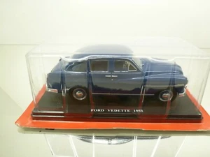 HACHETTE FORD VEDETTE V8 SALOON 1953 - BLUE 1:24 - GOOD IN BLISTER - Picture 1 of 5