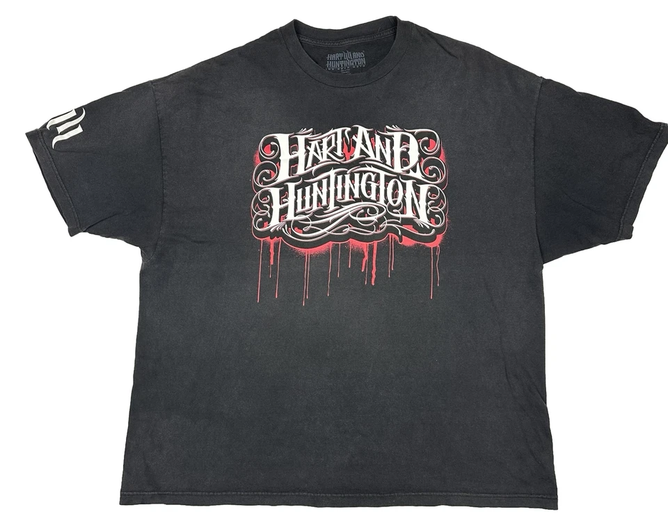 Мужская футболка Hart & Huntington Ink Rock Moto размер 3XL черная тату стиль логотип - Изображение 1 из 4