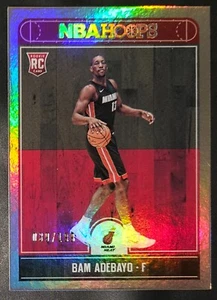 Bam Adebayo 2017-18 Panini Hoops SILVER PARALLEL Rookie Card (#'d 039/199) - Picture 1 of 2