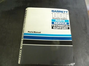 Barrett RRT-140G & RRT-145Z Orderpicker Forklift Parts Manual      - Picture 1 of 7