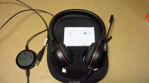 JABRA ENC060 Evolve 30 II USB-C MS Stereo Headset Headphones NEW NEU + SOFTCASE - Afbeelding 1 van 5