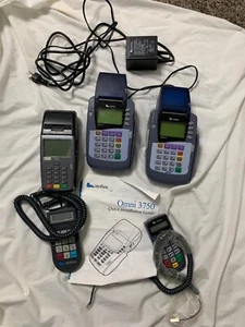 VERIFONE Omni 3750 Lot, 2- machines & instructions - Picture 1 of 7