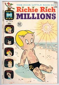 HARVEY COMICS RICHIE RICH MILLION #54 (JULIO 1972) ¡TAMAÑO GIGANTE 52 PÁGINAS! 5,0 en muy buen estado/f - Imagen 1 de 2