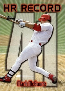 Topps Home Run Parade Record 1999 #220 Mark McGwire Homer #41 Singles Set Break - Imagen 1 de 2