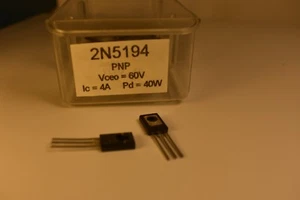 2N5194 PNP Transistor-National Semiconductor - NOS - BIN $1/EA-Flat Rate Ship! - Picture 1 of 2