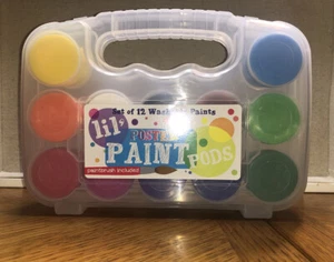 LIL POSTER PAINT PODS & BRUSH - CLASSIC - 13 PC SET - Picture 1 of 2
