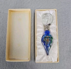 Art Glass Magnifying Glass Loupe With Box - Picture 1 of 7