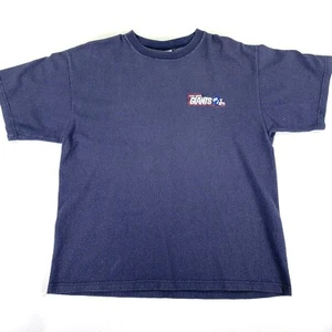 VTG NFL NYG New York Giants NFL Majestic Embroidered Large Shirt Retro Logo EUC - Picture 1 of 8