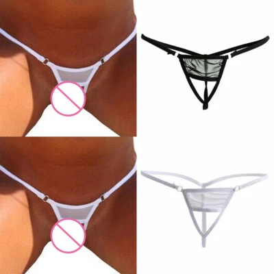 Frauen Sexy Lingerie Mini Mikro Crotchles Slip Thong G-Stri ∧ - Bild 1 von 4