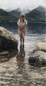 Steve Hanks, "Nature's Beauty", limited edition, 28.5"h x 15.25"w image - Picture 1 of 1