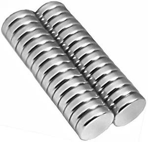 1/4 Zoll x 1/16 Zoll Scheibe - Neodym Seltene Erden Magnet, Klasse N48 - Bild 1 von 1